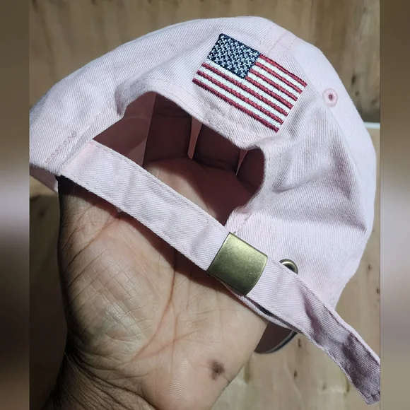 Pink USA Embroidered Basrball Cap - Picture 5 of 5